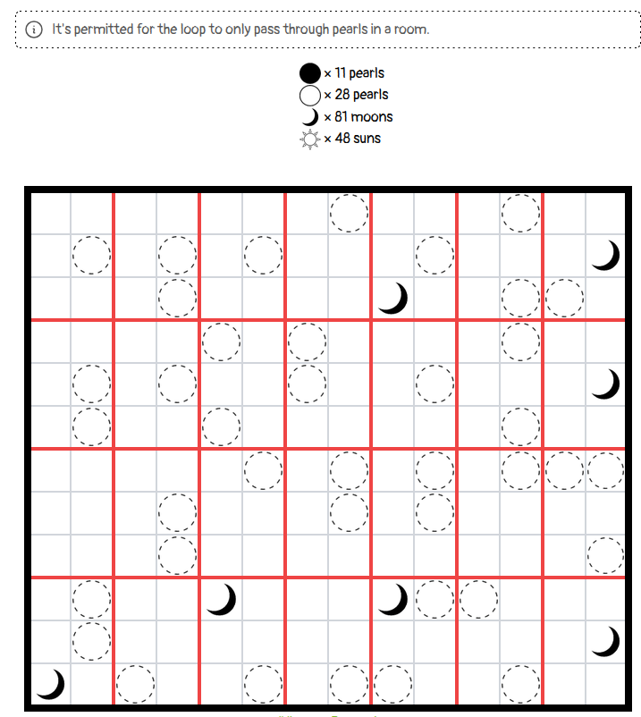 The grid from the second puzzle of BWMS.